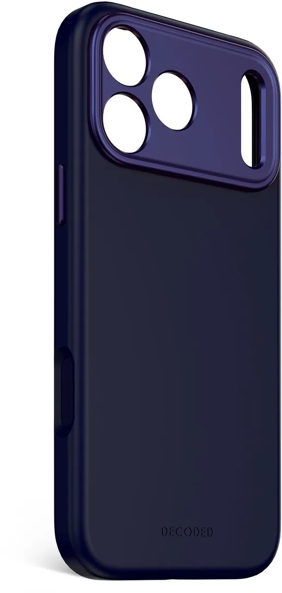 Decoded Siliconen Hoesje iPhone 17 Pro Max - Navy Blauw - Antibacterieel - MagSafe