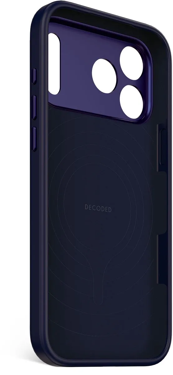 Decoded Siliconen Hoesje iPhone 17 Pro Max - Navy Blauw - Antibacterieel - MagSafe