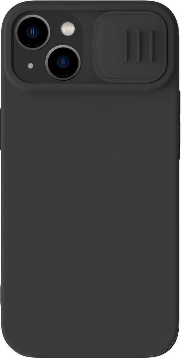 Nillkin CamShield Silky Silicone Hoesje iPhone 14 Plus - Zwart - afbeelding 3 van 6