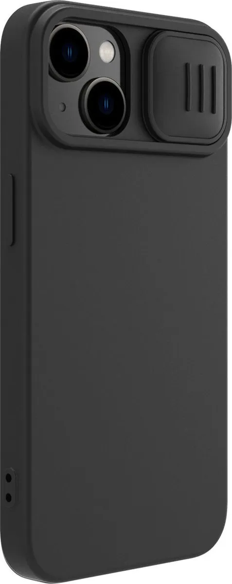 Nillkin CamShield Silky Silicone Hoesje iPhone 14 Plus - Zwart - afbeelding 5 van 6