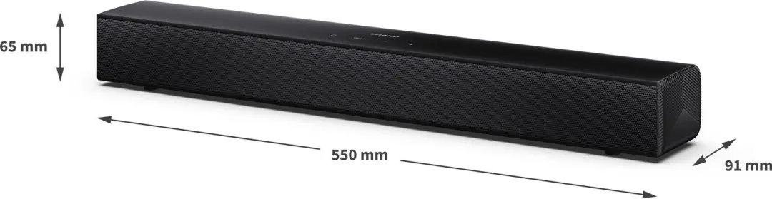 Sharp HT-SB121 Soundbar - Zwart - afbeelding 4 van 6