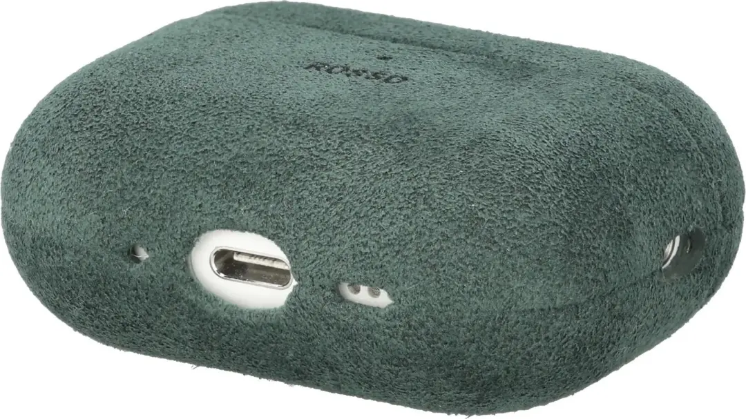 Rosso Avanti Hoesje AirPods Pro 3 - Alcantara - Groen - afbeelding 5 van 6