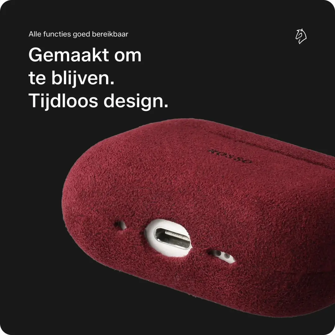 Rosso Avanti Hoesje AirPods Pro 3 - MagSafe - Rood - afbeelding 6 van 6