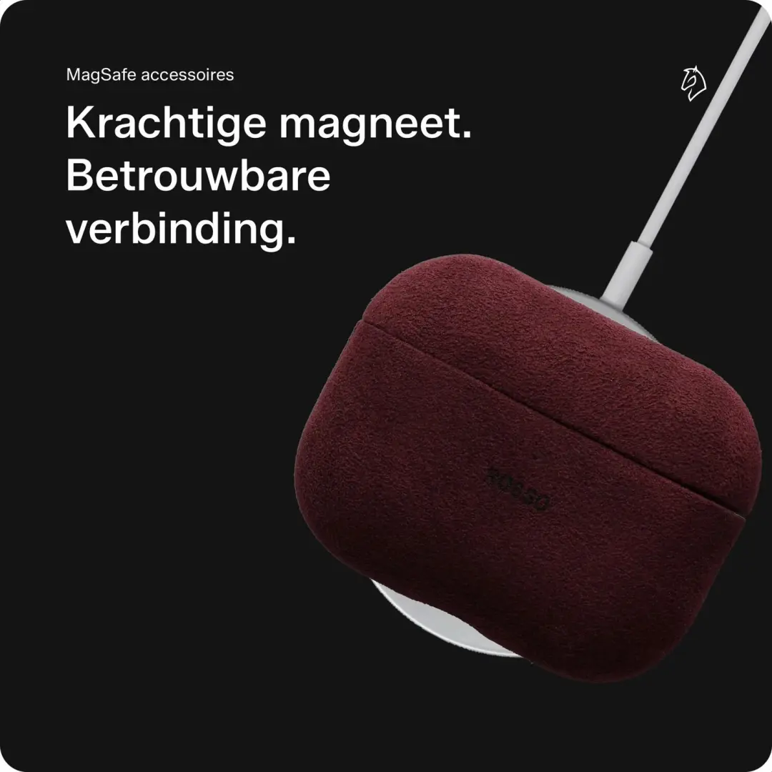 Rosso Avanti Hoesje AirPods Pro 3 - MagSafe - Rood - afbeelding 2 van 6