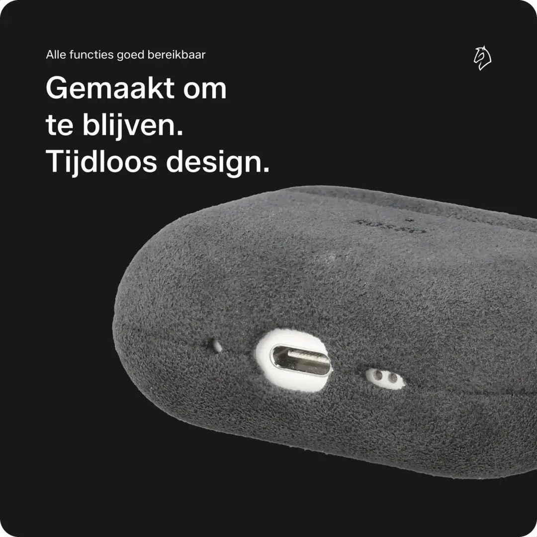 Rosso Avanti Hoesje AirPods Pro 1/2 - MagSafe - Grijs - afbeelding 6 van 6