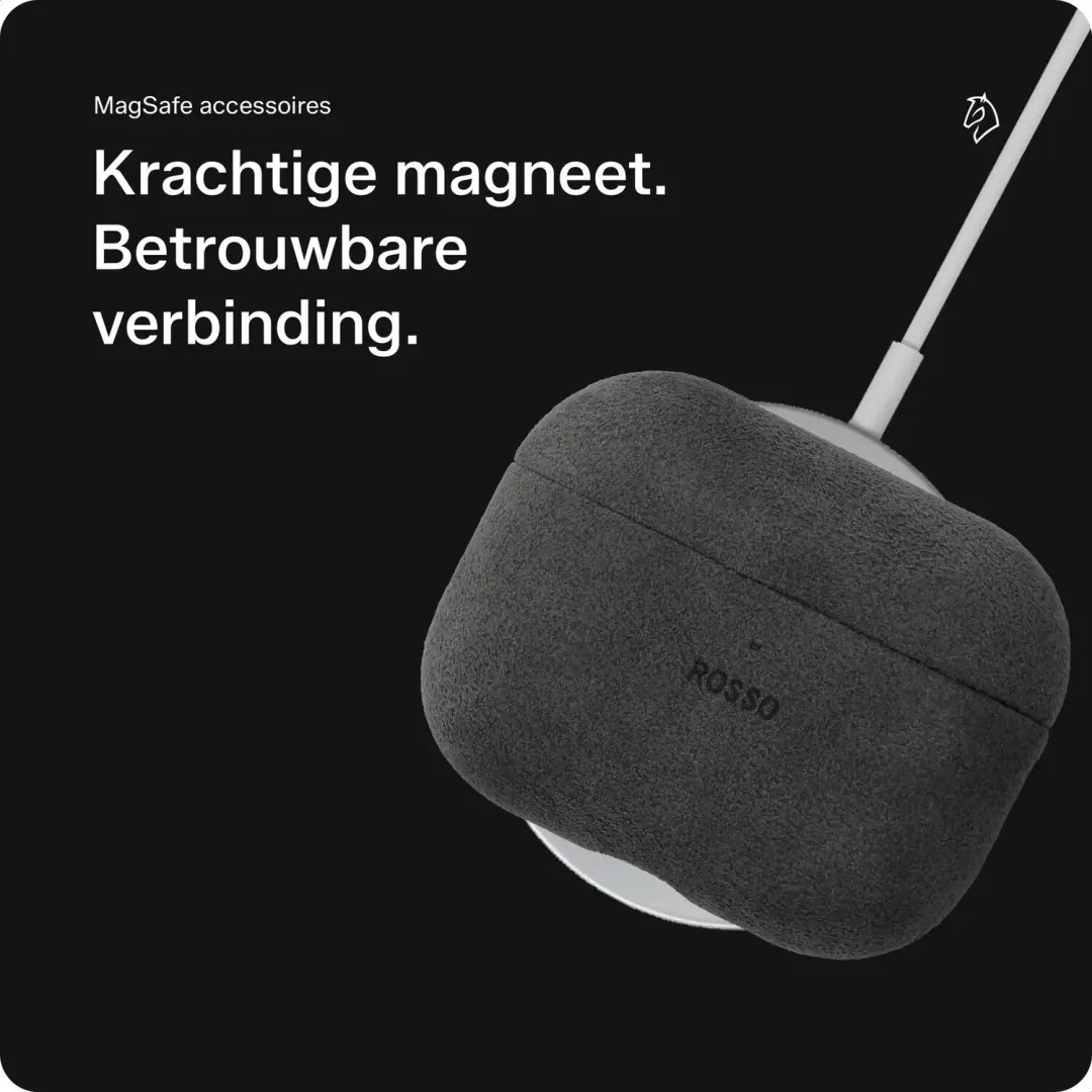 Rosso Avanti Hoesje AirPods Pro 1/2 - MagSafe - Grijs - afbeelding 5 van 6