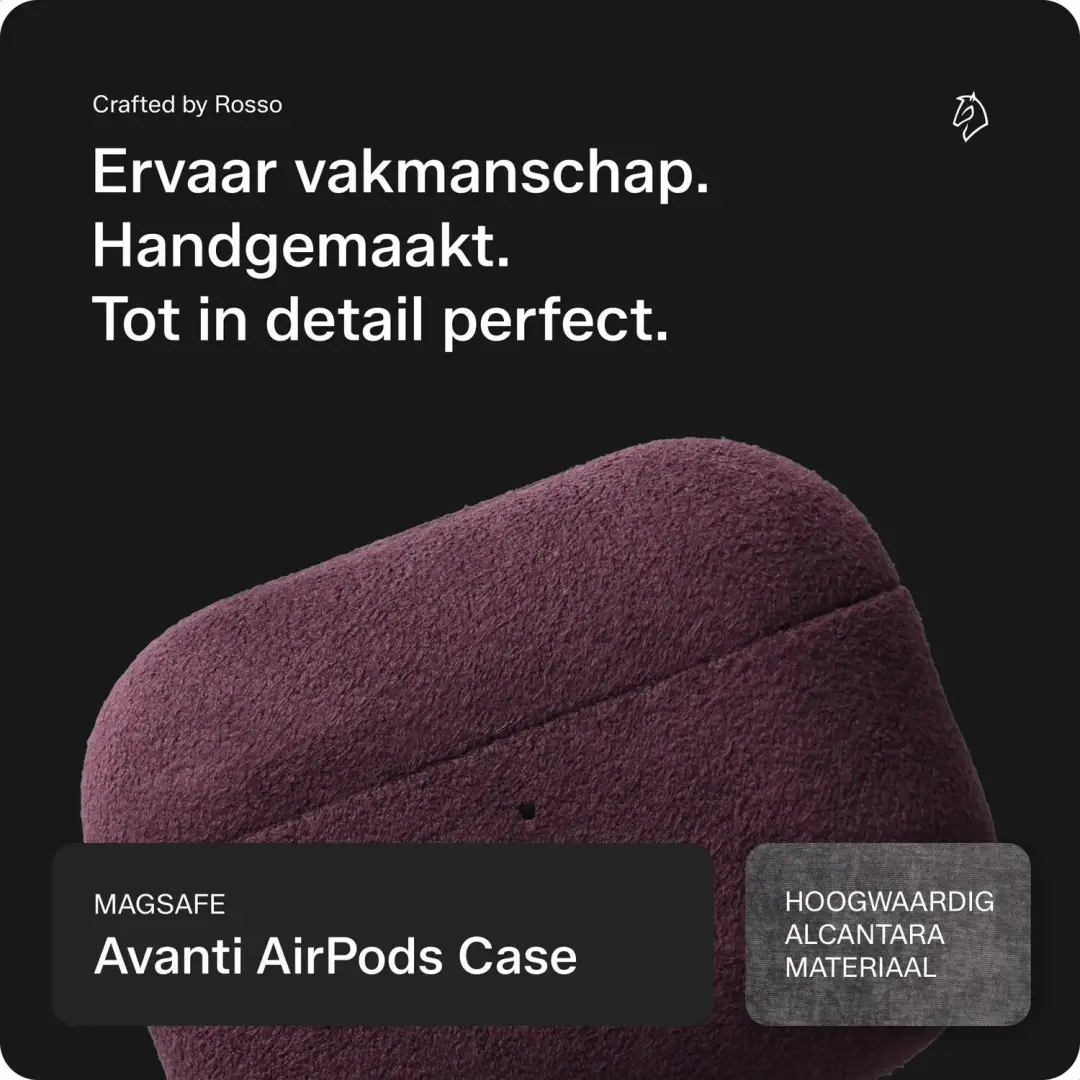 Rosso Avanti AirPods Pro Hoesje 265148 - Burgundy - afbeelding 4 van 6