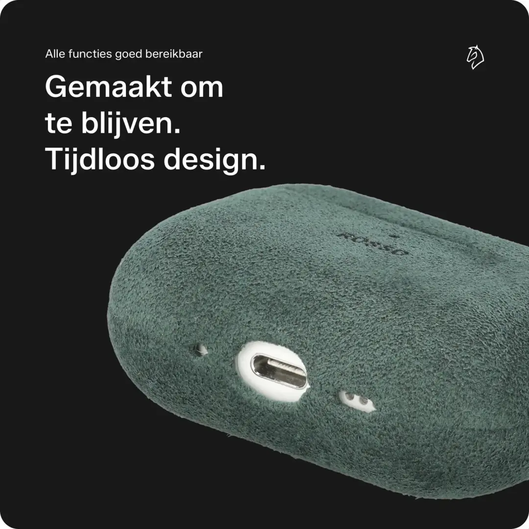 Rosso Avanti Hoesje AirPods Pro 1/2 - MagSafe - Groen - afbeelding 3 van 6