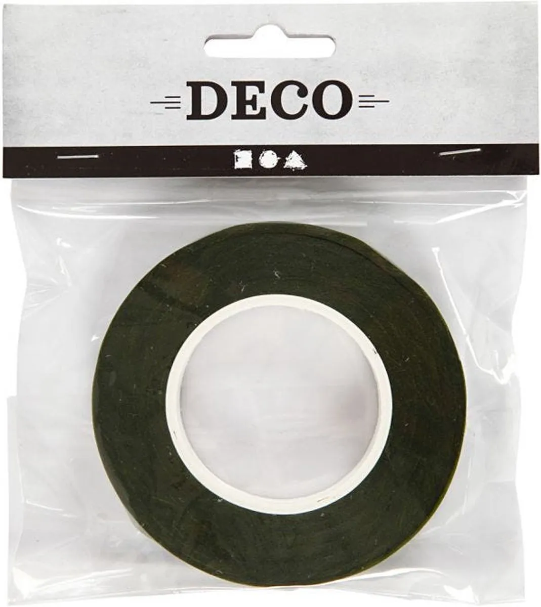 Creativ Company Floral Tape 12mm × 27m - Donkergroen