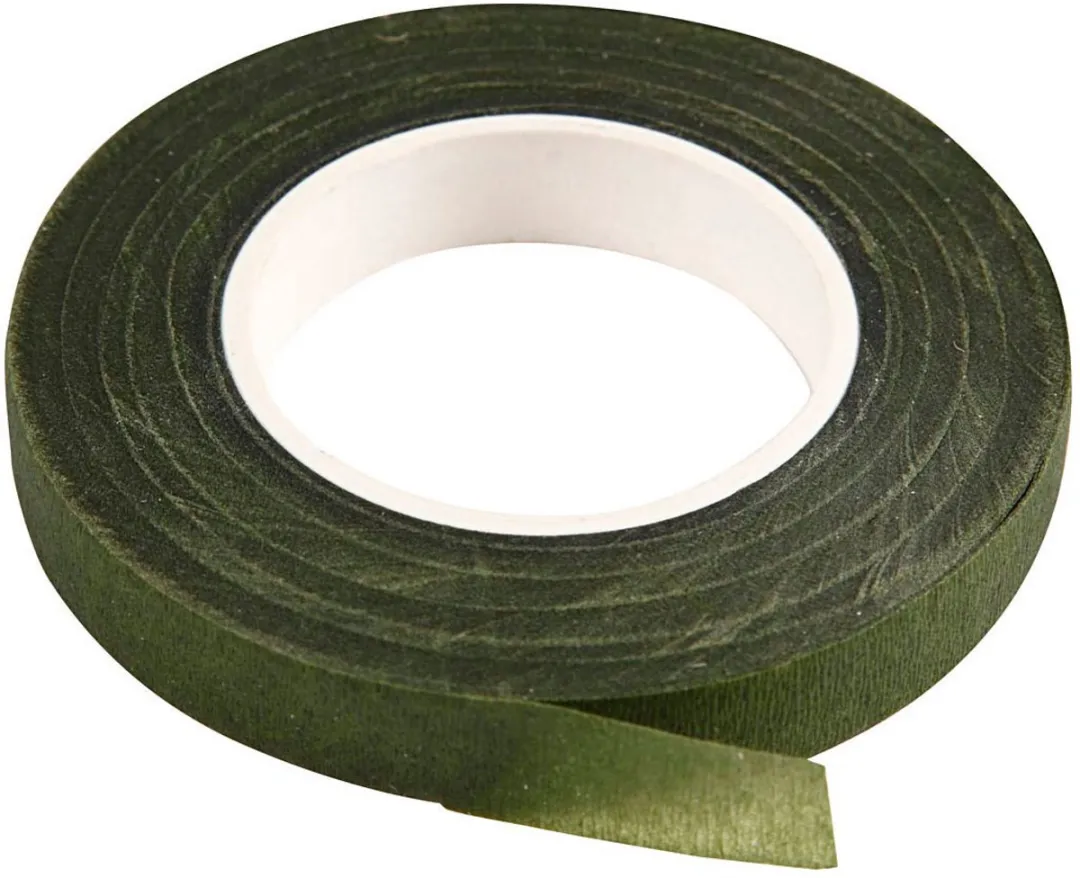 Creativ Company Floral Tape 12mm × 27m - Donkergroen