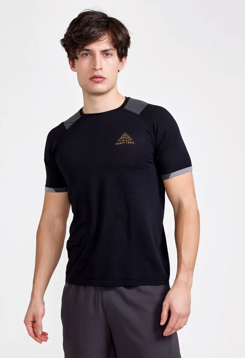 Craft Pro Trail Fuseknit T-shirt Met Korte Mouwen Zwart M Man