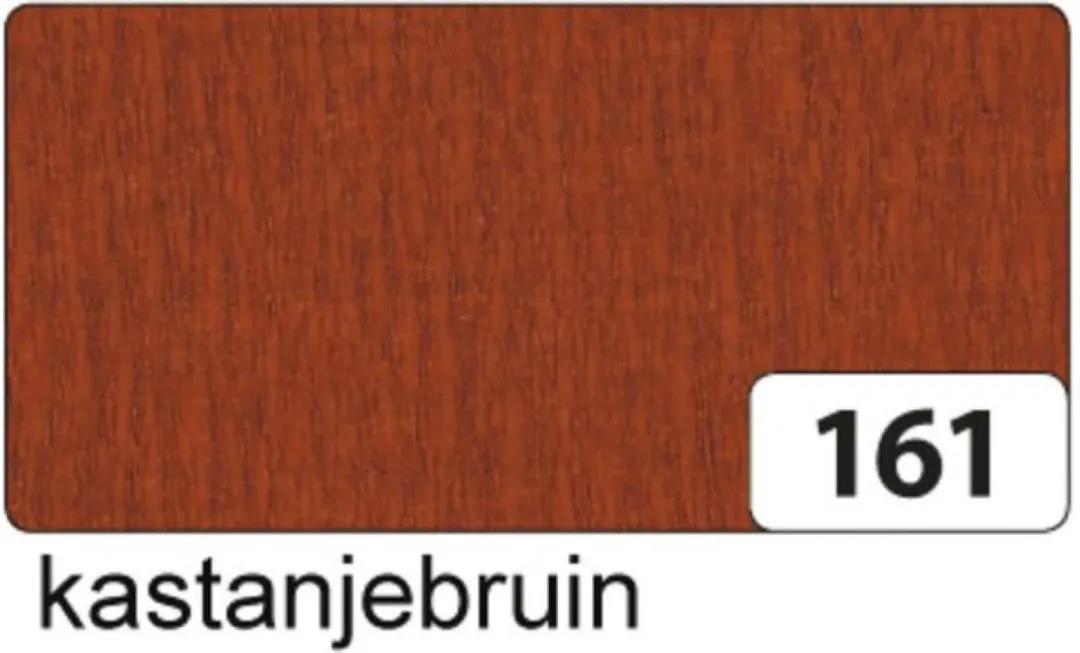 Folia Crêpepapier Kastanje bruin 250x50cm