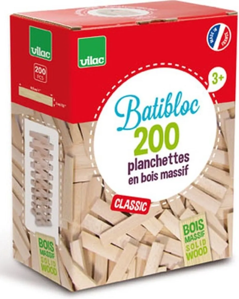 Vilac Batibloc Classic 200 Planken
