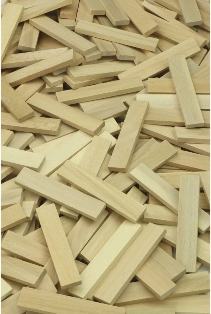 Vilac Batibloc Classic 200 Planken - Massief Hout - Naturel