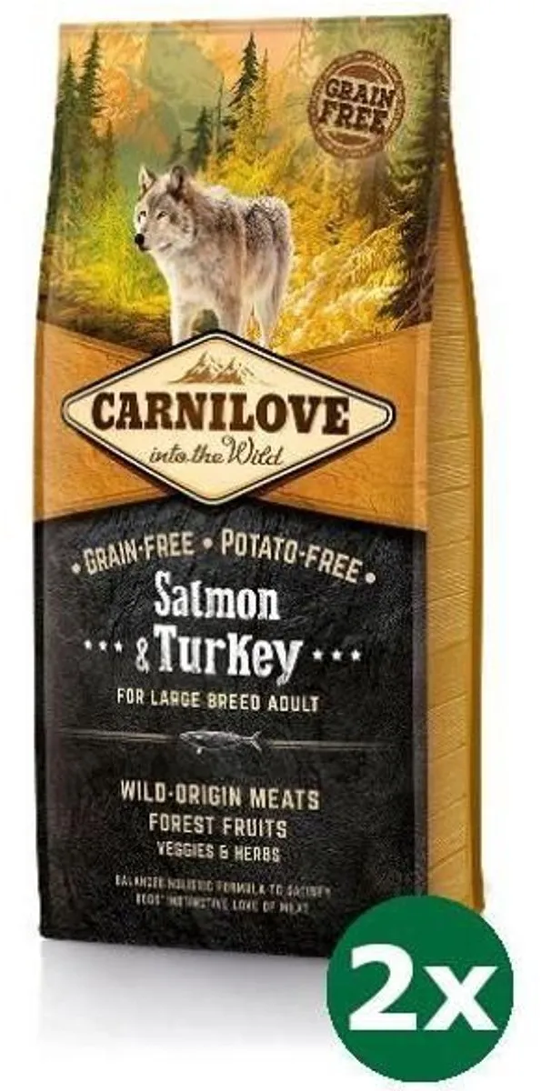 Carnilove Adult Large Breed Lams & Kalkoen 2x12kg