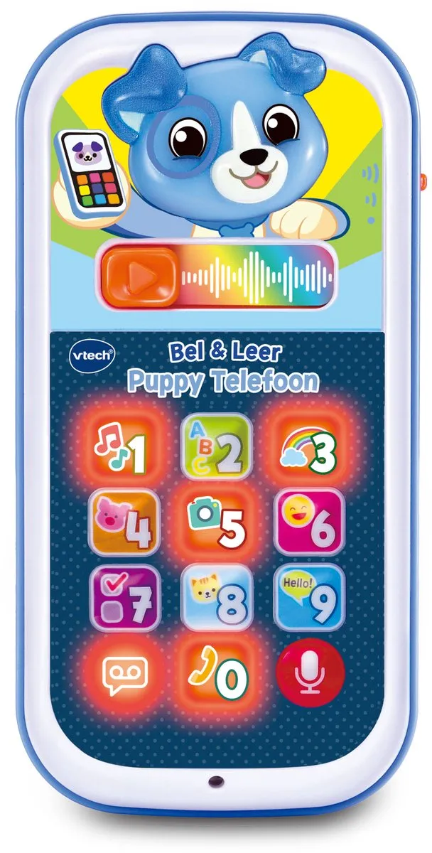Vtech Baby Bel en Leer Puppytelefoon 80-620962 - Multicolor