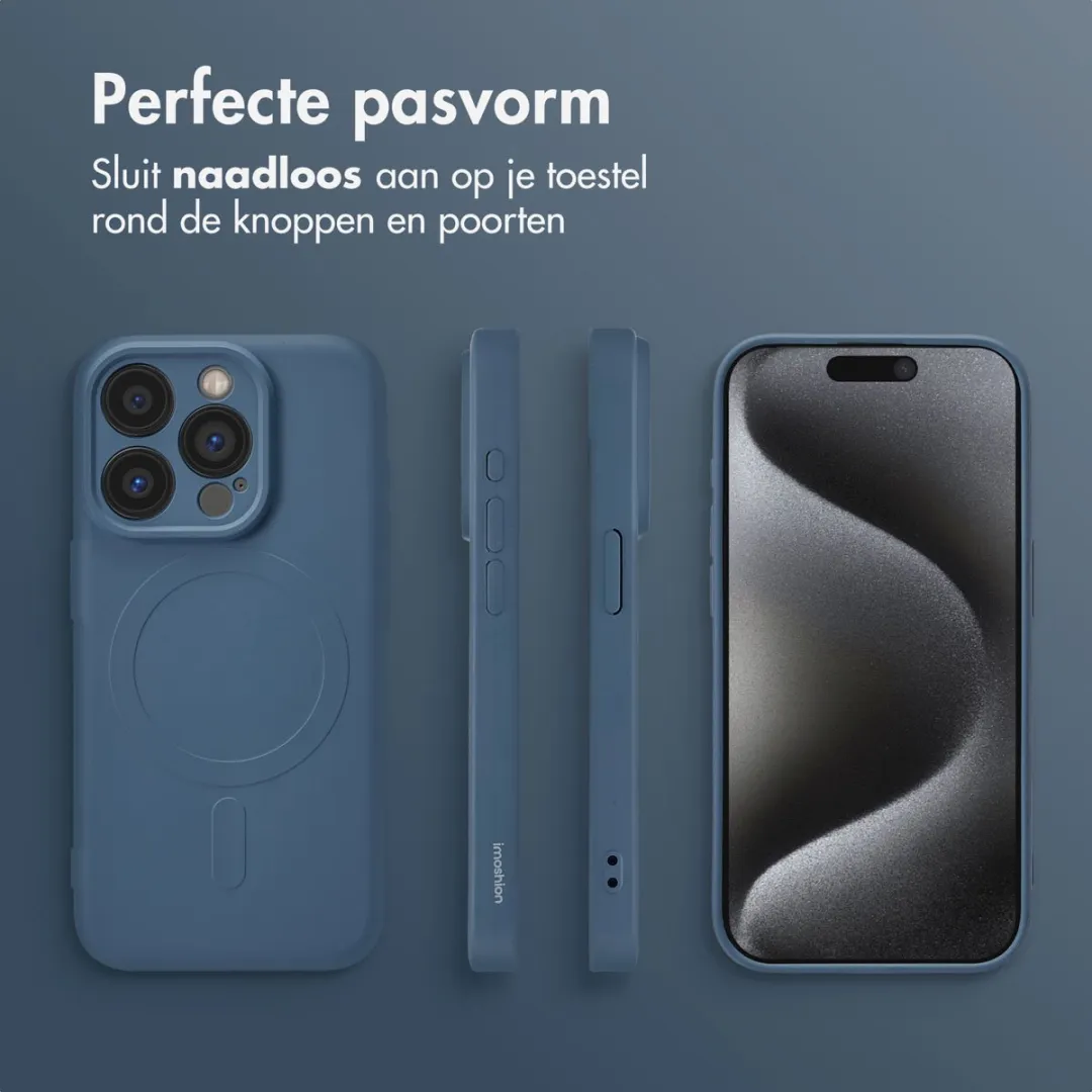 Imoshion Hoesje iPhone 15 Pro MagSafe - Donkerblauw - afbeelding 6 van 6