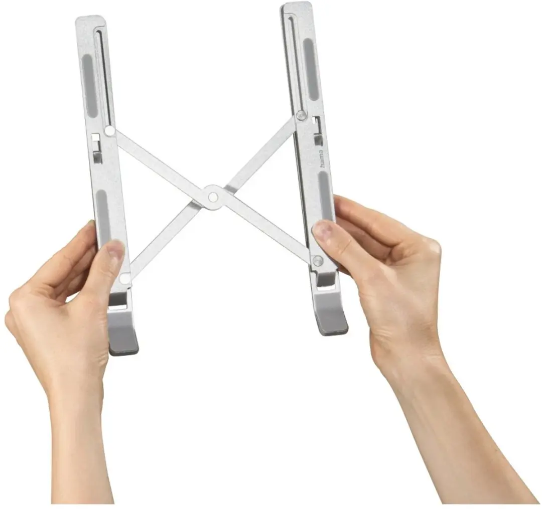 Hama Aluminium Laptopstandaard 15,6 inch - Zilver - afbeelding 3 van 6
