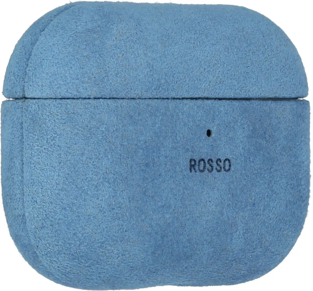 Rosso Avanti Hoesje AirPods Pro 3 Alcantara - Licht Blauw - afbeelding 4 van 6