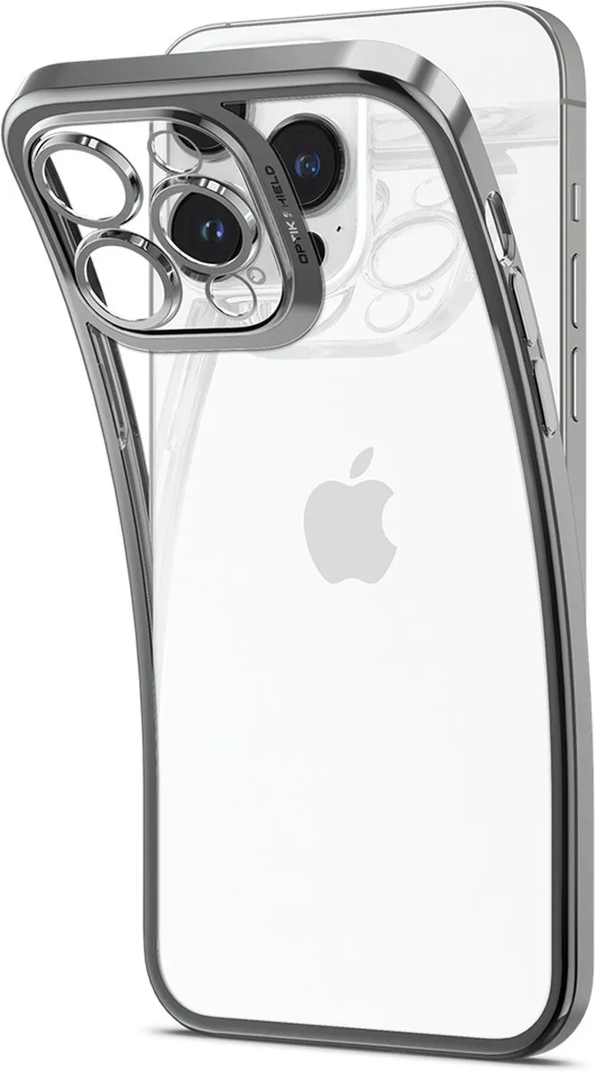Spigen Crystal iPhone 14 Pro Hoesje - Chroomgrijs - afbeelding 3 van 6