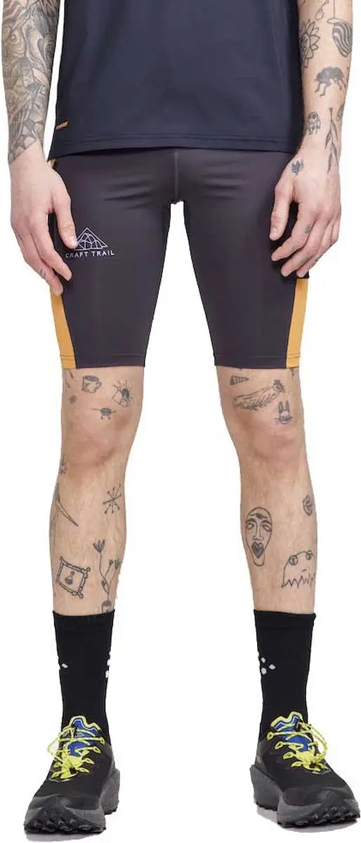 Craft Pro Trail Kort Legging Zwart S Man