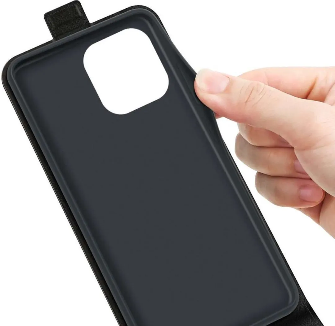 Just in Case Vertical Flip Case iPhone 14 Pro Max - 2 Pasjes - Zwart