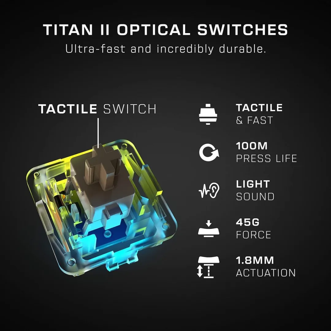 Roccat Vulcan II Max Mechanisch Toetsenbord - Zwart
