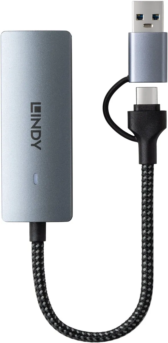 Lindy 43415 USB 3.2 Gen 2 Type-C Hub - Grijs - afbeelding 4 van 5
