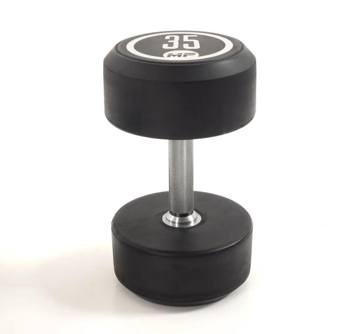 Muscle Power Ronde Rubber Dumbbell Set - 8 x 32,5-40 kg - afbeelding 2 van 6