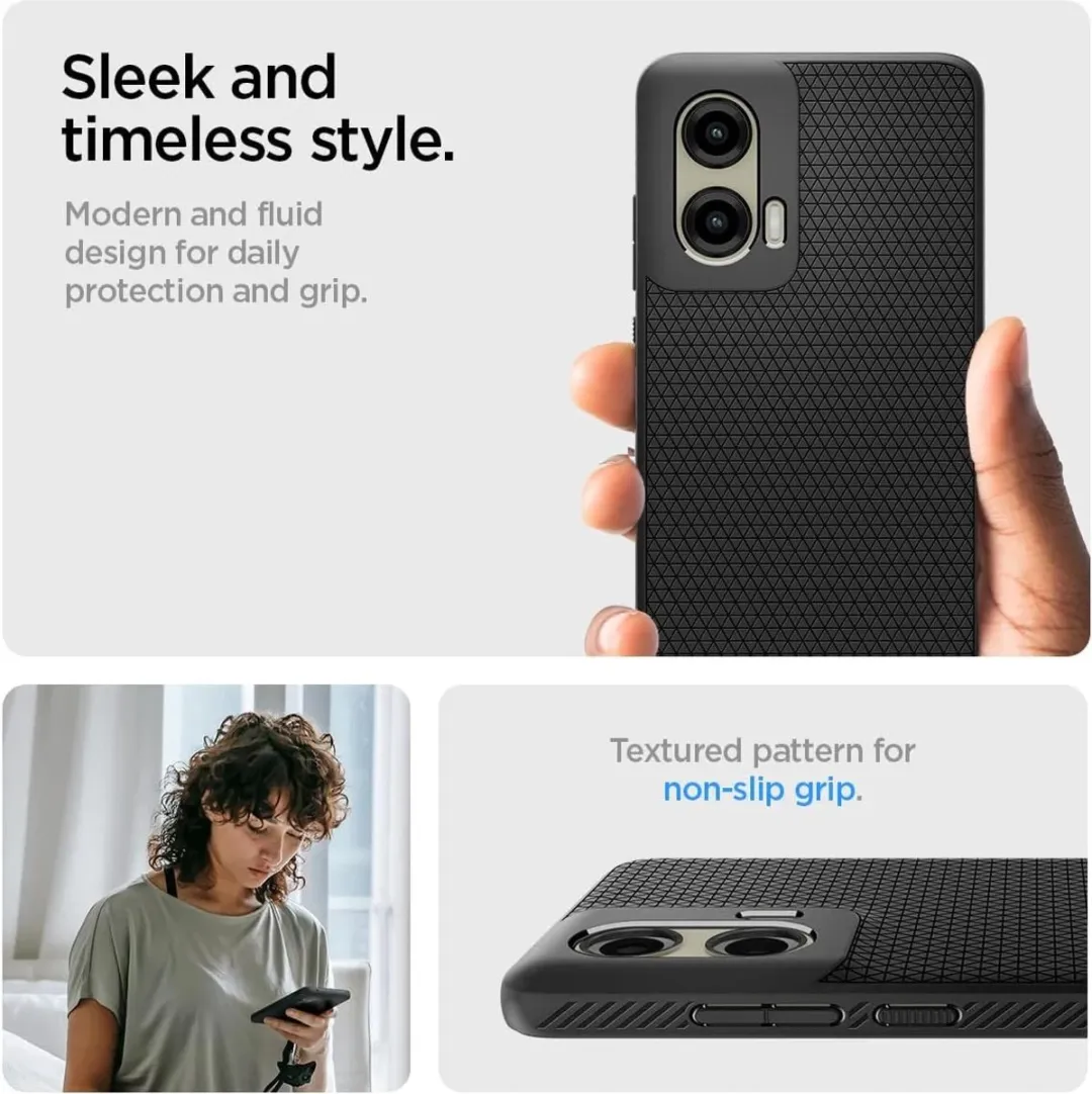 Spigen Liquid Air Hoesje Motorola Moto G Stylus 5G 2024 - Matte Zwart
