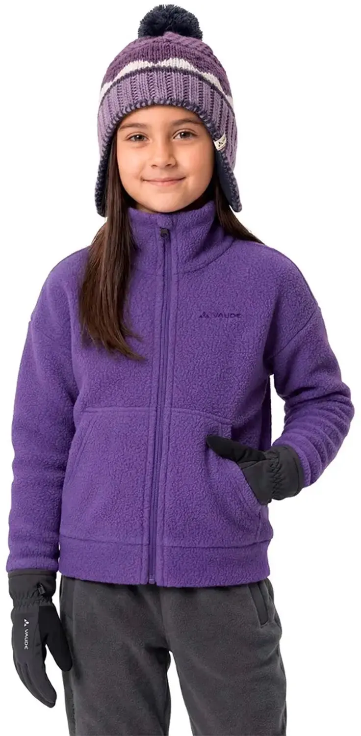 Vaude Manukau Ii Fleece Met Volledige Rits Paars 146-152 cm Kinderen