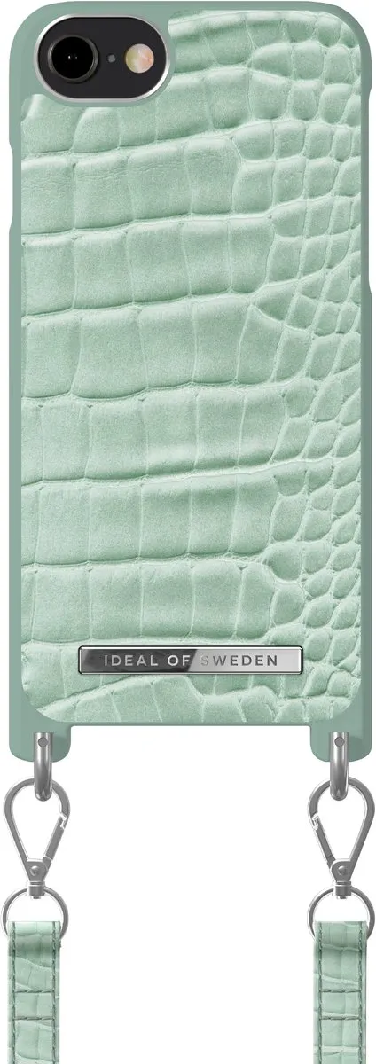 iDeal of Sweden Phone Necklace Case iPhone 8/7/6/6s/SE - Mint Croco - IDPNSS21-I7-261