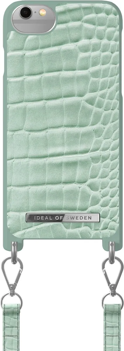 iDeal of Sweden Phone Necklace Case iPhone 8/7/6/6s/SE - Mint Croco - IDPNSS21-I7-261