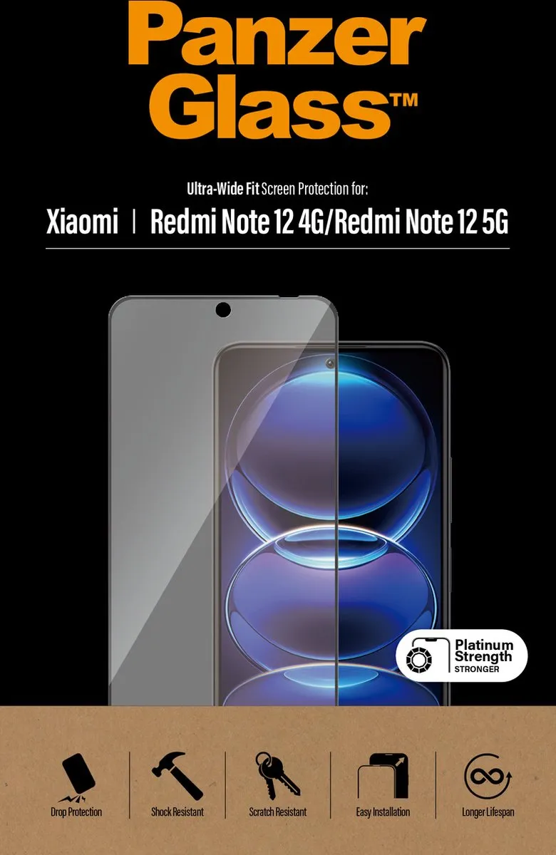 PanzerGlass PZ-8053 Screenprotector Xiaomi Redmi Note 12 - Case Friendly