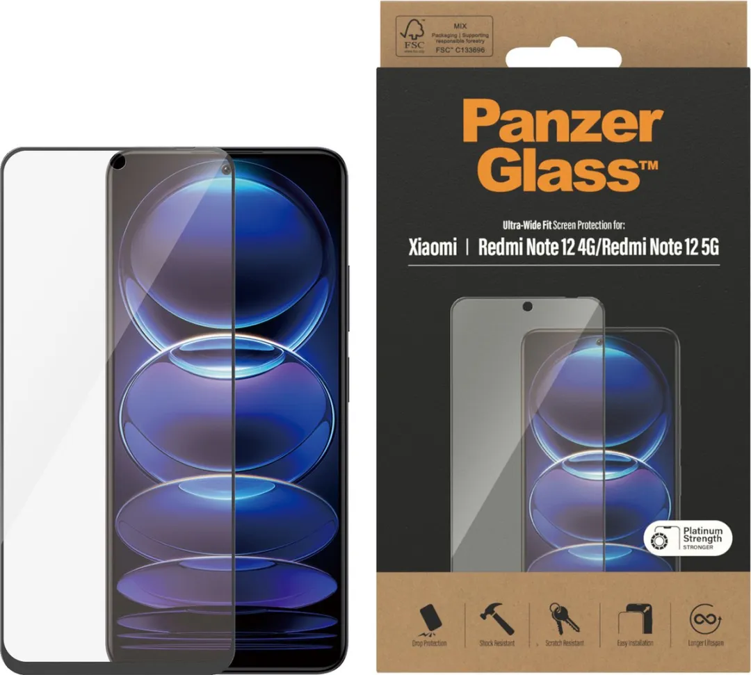PanzerGlass PZ-8053 Screenprotector Xiaomi Redmi Note 12 - Case Friendly