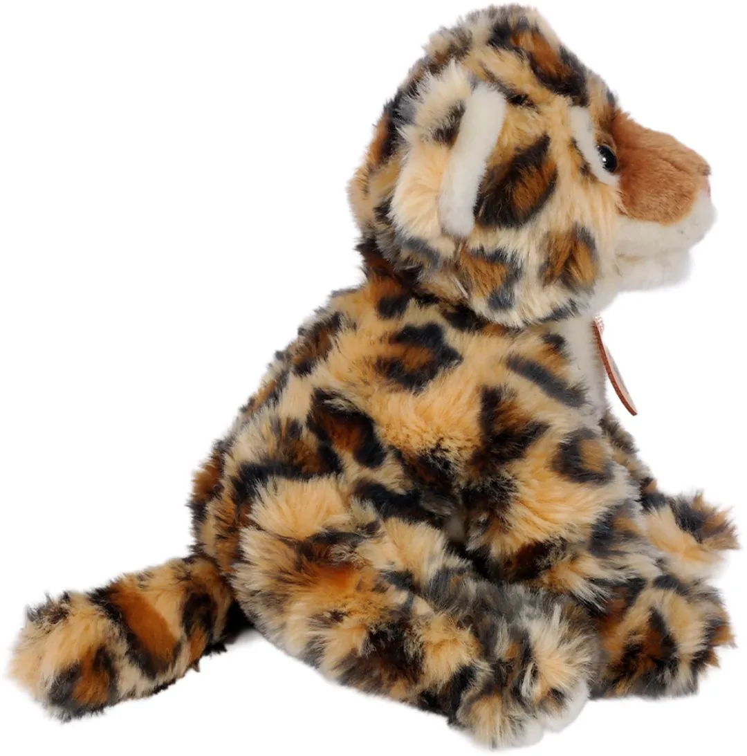 PIA Soft Toys Luipaard Knuffel 20cm - Beige/Bruin/Zwart