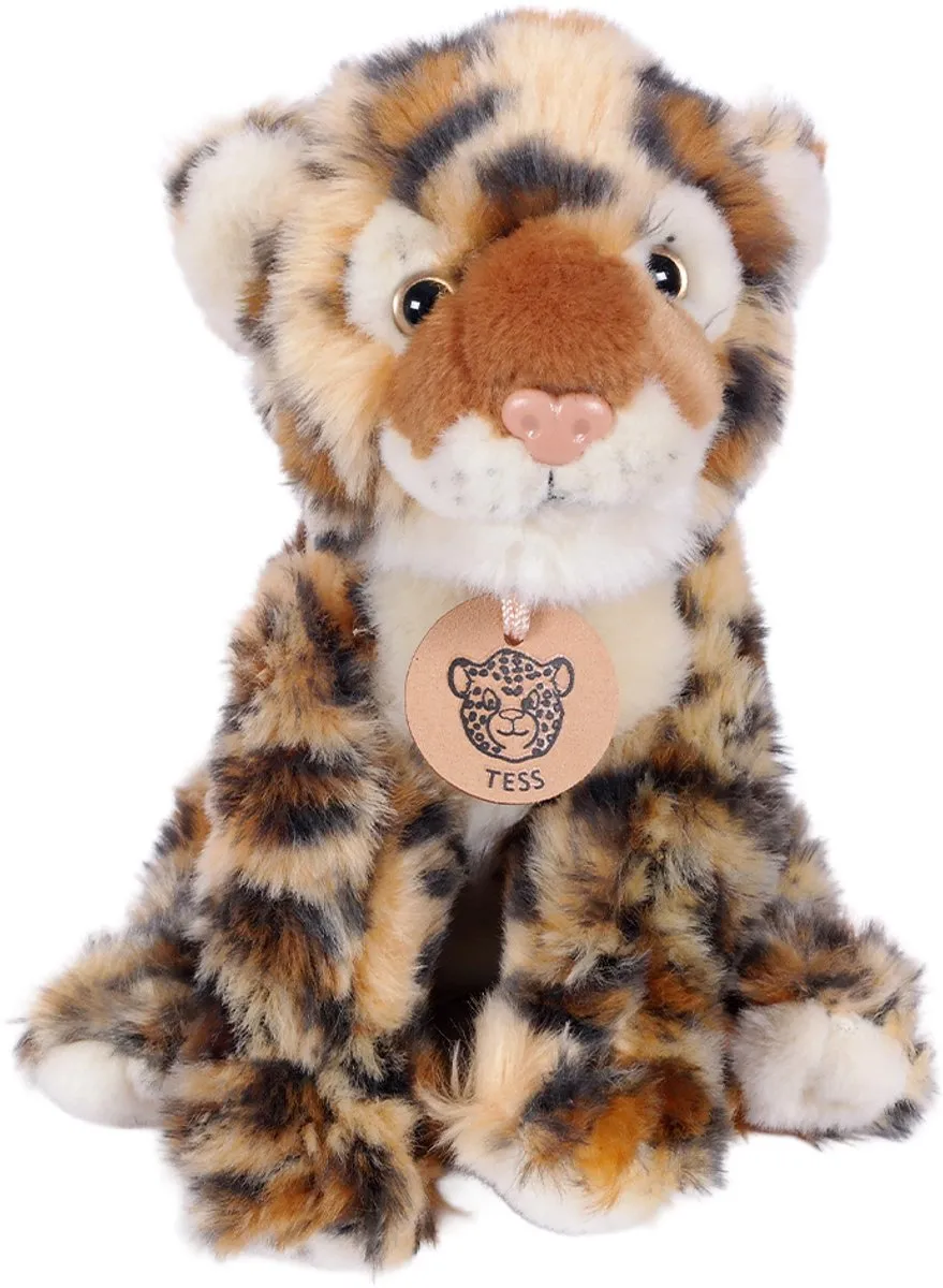 PIA Soft Toys Luipaard Knuffel 20cm - Beige/Bruin/Zwart