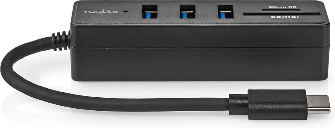 Nedis USB-Hub CCGB64250BK01 - 5 Poorten USB 3.2 Gen 1 - Zwart