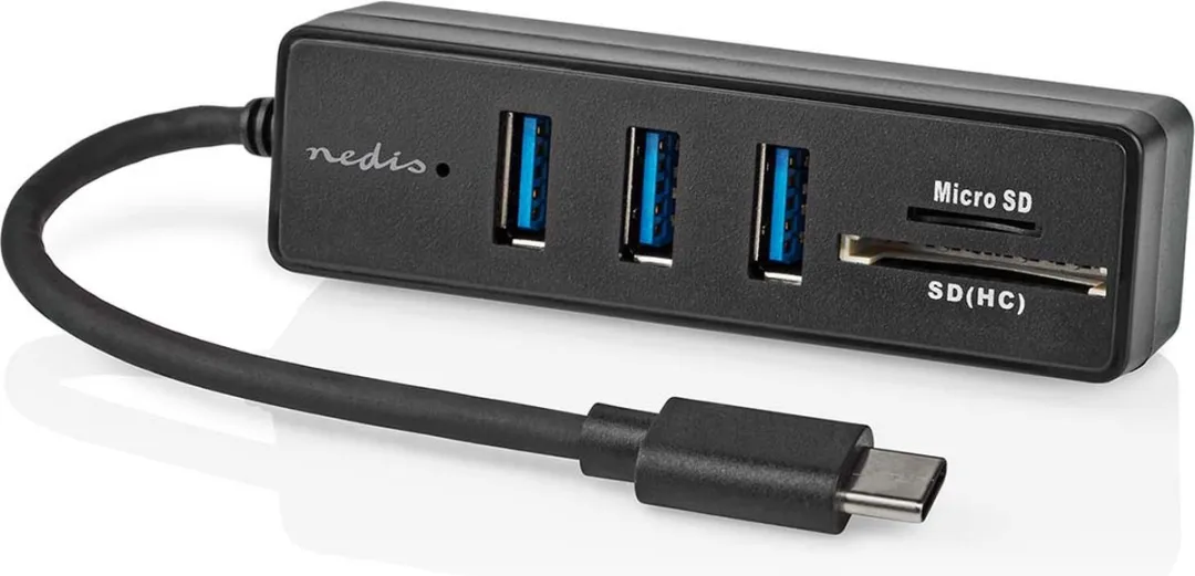 Nedis USB-Hub CCGB64250BK01 - 5 Poorten USB 3.2 Gen 1 - Zwart