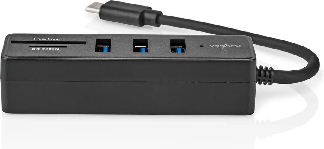 Nedis USB-Hub CCGB64250BK01 - 5 Poorten USB 3.2 Gen 1 - Zwart - afbeelding 6 van 6