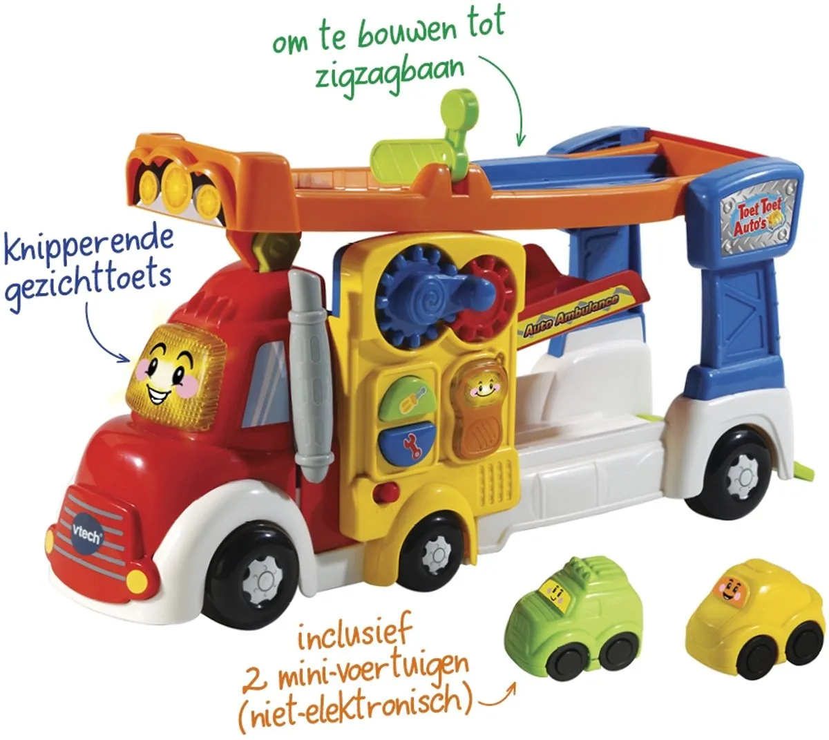 VTech Toet Toet Auto's Speelfiguur Ambulance 80-521123 - Multikleuren