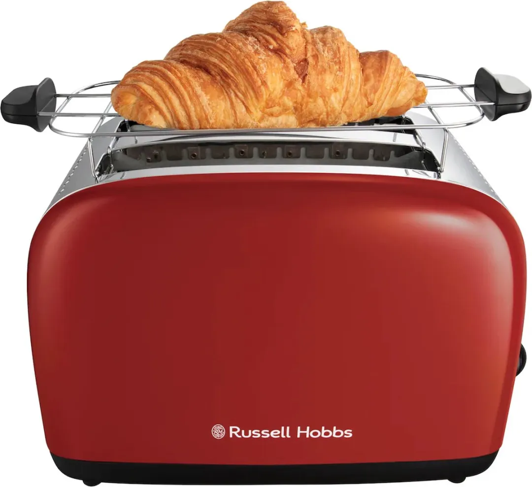 Russell Hobbs Colours Plus Broodrooster 26554-56 - 2 Snacks - 1670W - Rood