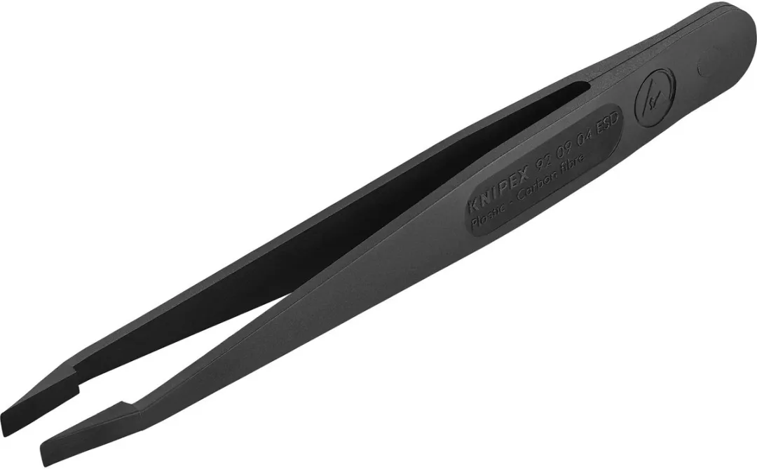 Knipex kunststof pincet ESD, zwart - 920904ESD