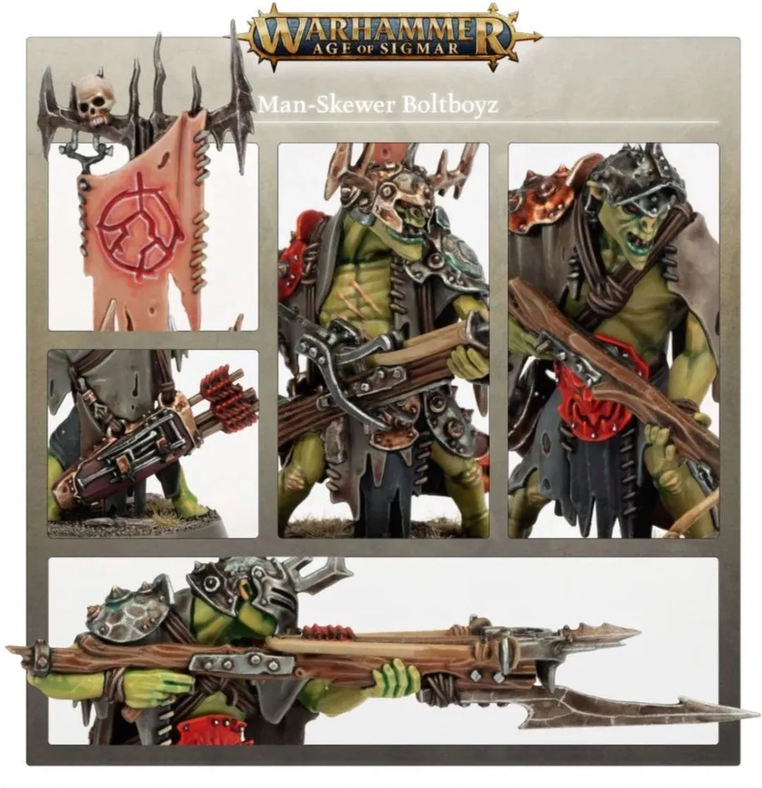 Games Workshop Orruk Warclans Man-Skewer Boltboyz - 41 Onderdelen