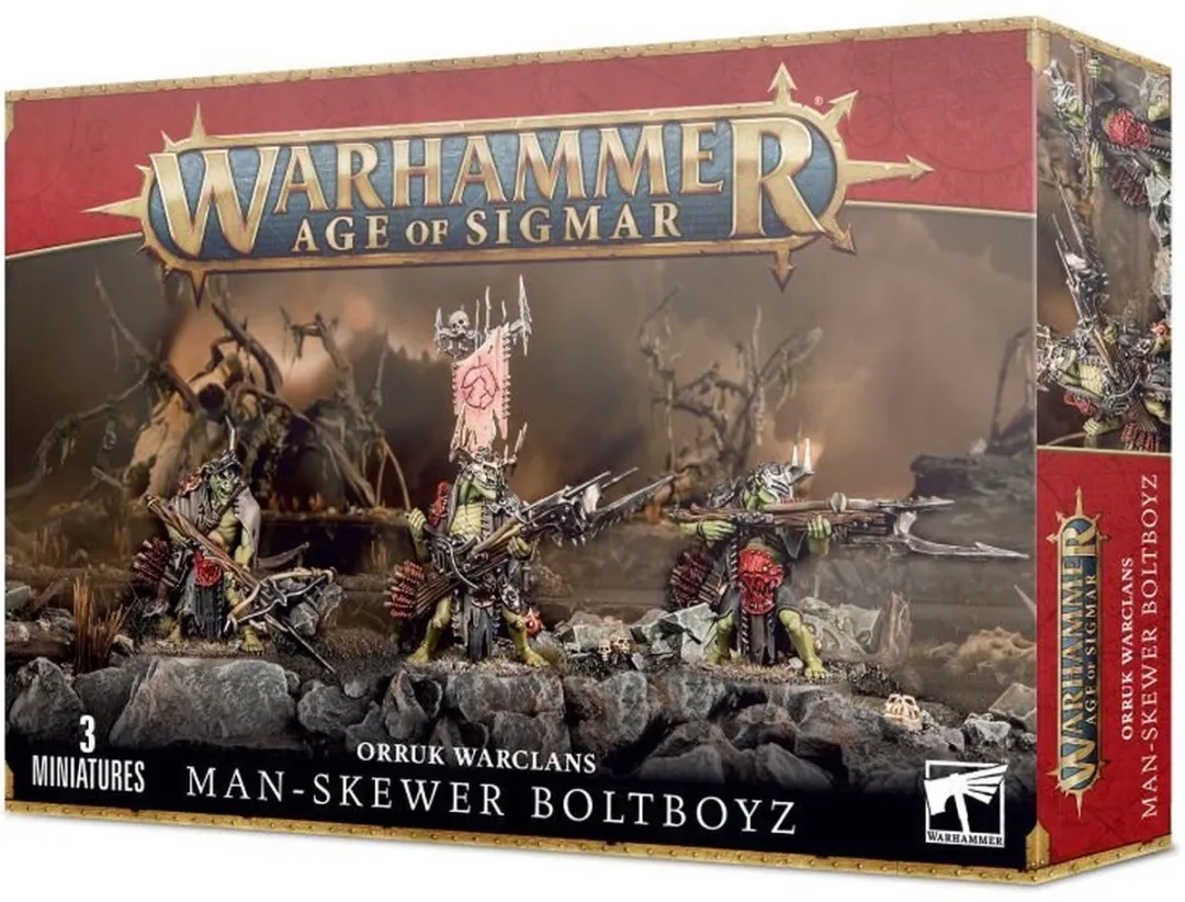 Games Workshop Orruk Warclans Man-Skewer Boltboyz