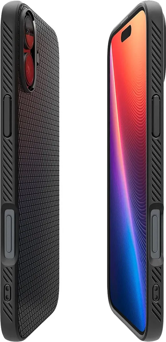 Spigen Liquid Air Hoesje ACS08066 - iPhone 16 Plus - Zwart