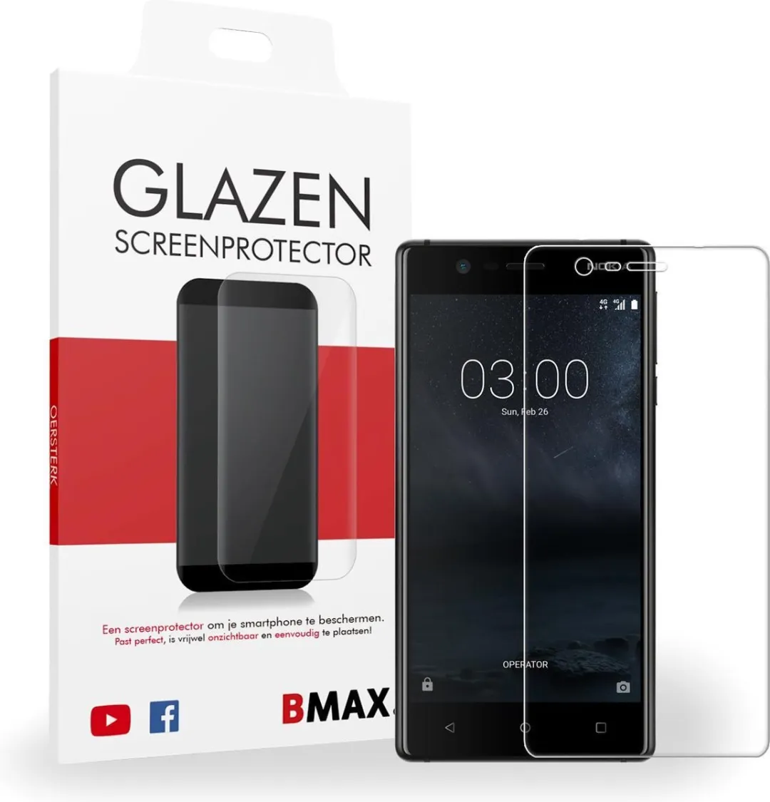 BMAX Glazen Screenprotector Full Cover 3D