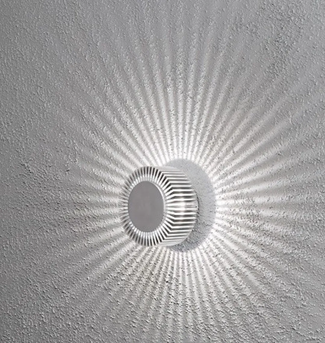 Konstsmide Monza LED Wandspot 5W - 15cm - Zilver - afbeelding 2 van 6