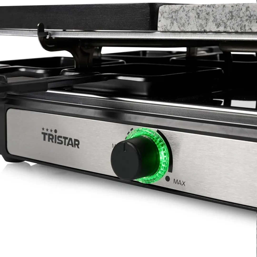 Tristar Gourmetset RA-2747 Raclette Steen Grill - 1400W - 8 Personen