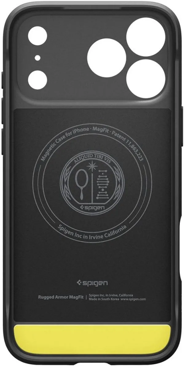 Spigen Rugged Armor Mag Backcover 13970 - iPhone 17 Pro - Zwart